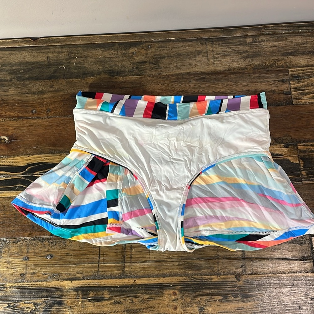 Anne Cole bikini with skort in cute stripe size medium - sold as two piece suit - Picture 10 of 17